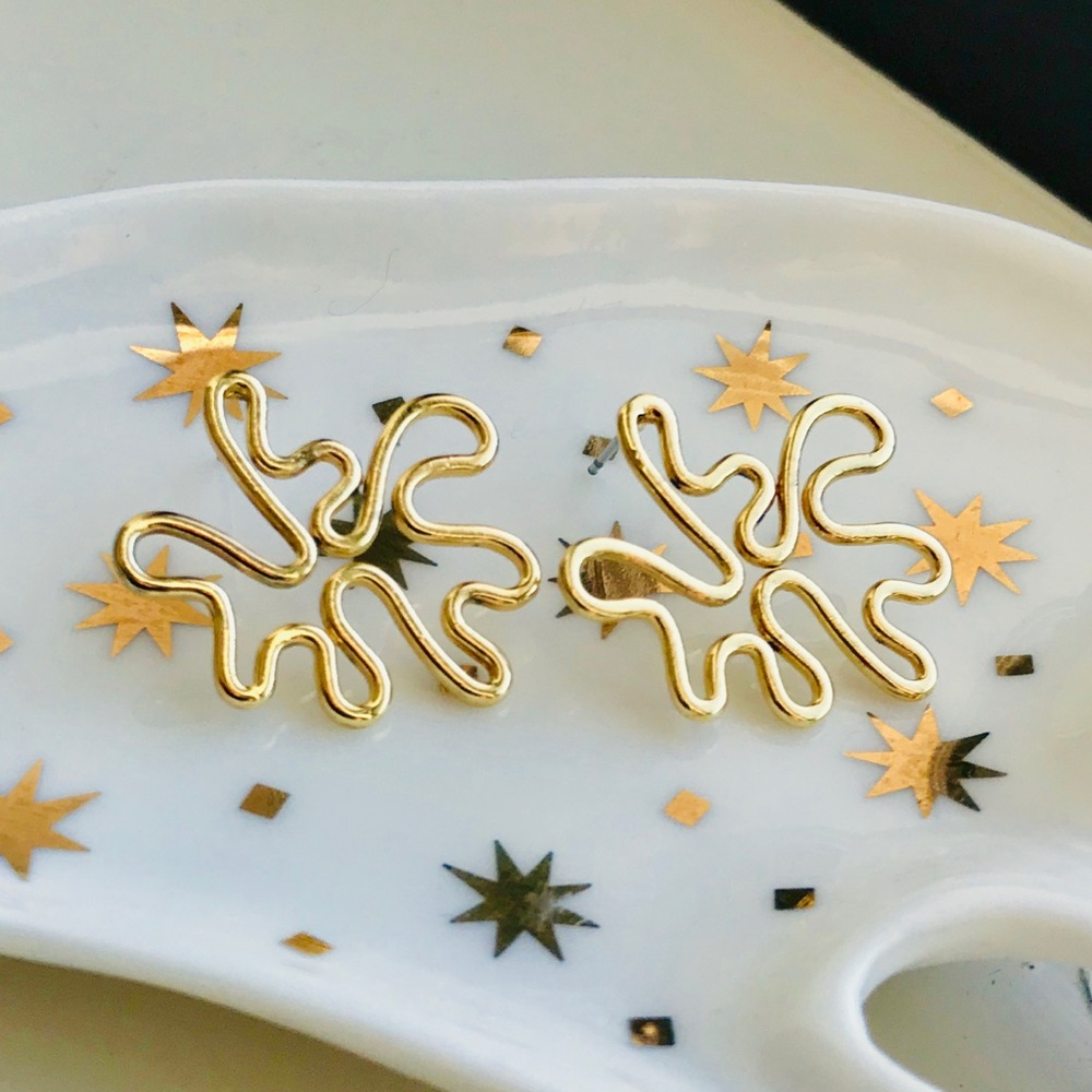 ✨Abstract Doodle Stud Earrings